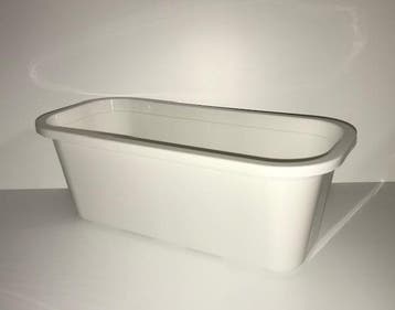 Bloembak Wit lengte 40cm (Plantenbakken, Tuinieren), Verzenden, Nieuw