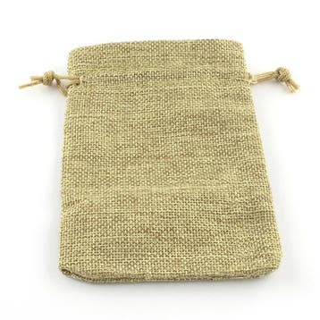 Cadeauzakje van Jute c.a. 14 x 10cm DarkKhaki, Ophalen of Verzenden, Nieuw