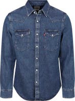 Levis Barstow Western Overhemd Indigo Blauw maat XL Heren, Kleding | Heren, Verzenden, Nieuw, Blauw, Levi's