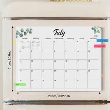 Magnetische Koelkast Kalender 2026-2027 | Maandplanner & Keu, Verzenden, Nieuw