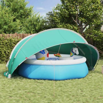 vidaXL Pooldome 430 x 430 x 210 cm 185T polyester met, Tuin en Terras, Zwembad-toebehoren, Verzenden, Nieuw