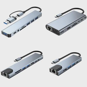 Universele USB-C Hub Docking Station met Thunderbolt 3, 4K H, Verzenden, Nieuw