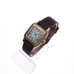 Cartier Santos Carree 2961; Bi-Colour Automatisch Horloge, Sieraden, Tassen en Uiterlijk, Horloges | Heren, Overige merken, Leer