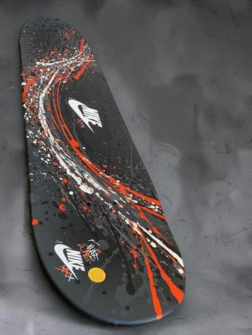 WASE - Beeldje - SKATE NIKE CUSTOM STREET - Hout