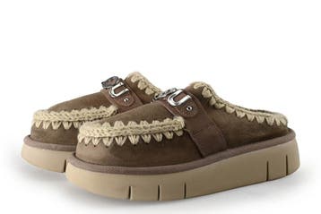 Mou Pantoffels in maat 39 Cognac, Mou, Overige kleuren, Verzenden, Zo goed als nieuw