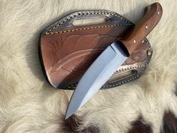 Damascus Skinner Knife - Keukenmes - Staal - Noord Amerika -