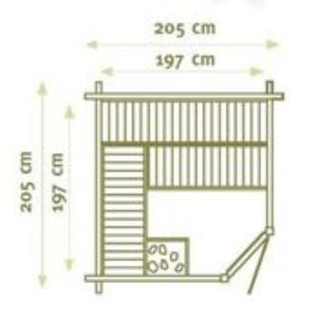 Sauna - Finse Binnensauna MS1 Hoek, Verzenden, Nieuw