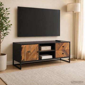 vidaXL TV-kast met lade met opslag met de deur 105 x 30 x 40, Huis en Inrichting, Woonaccessoires | Cd- en Dvd-rekken, Verzenden