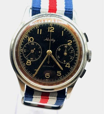 Charles Hertig SA - Hertig Stahl Chronograph - Kaliber, Nieuw