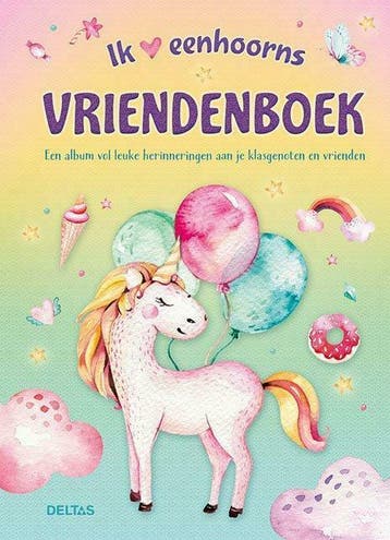 Ik hou van eenhoorns vriendenboek, Ophalen of Verzenden, Nieuw