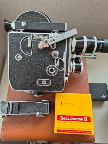 Bolex H16 Reflex + 3 lenzen Filmcamera