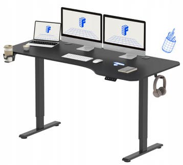 Zit sta bureau - Elektrisch - Verstelbaar - 160x75 cm - Zwar, Verzenden, Zo goed als nieuw