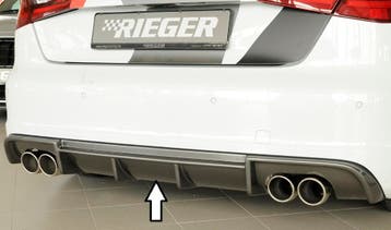 Rieger diffuser | A3 (8V): 07.12-08.16 (tot Facelift) - 3-dr, Verzenden, Nieuw, Audi