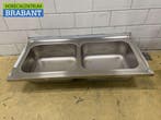 RVS Spoelblad Dubbele spoelbakken 140 x 70 cm Horeca, Ophalen of Verzenden, Nieuw zonder verpakking