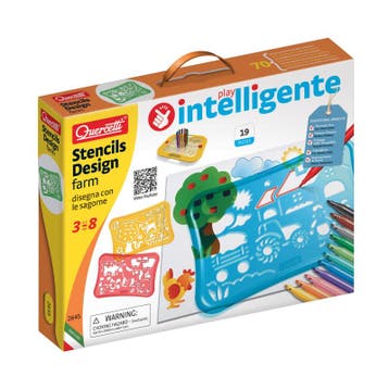 Quercetti sjablonenset boerderij cr van €23,99 voor €16,79, Ophalen of Verzenden, Nieuw