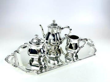 Orfèvrerie Otto-Léonard Wiskemann - Koffieservies (4) -