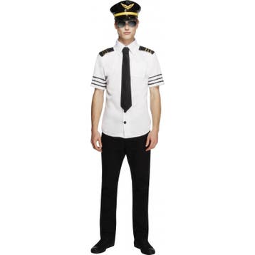 Piloten pak met pet en stropdas - Piloten kleding, Ophalen of Verzenden, Nieuw