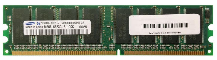 Samsung M368L6523CUS-CCC – 512MB DDR-333 (PC2700) SDRAM, Computers en Software, RAM geheugen, Nieuw, Ophalen of Verzenden