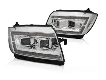LEDtube koplampen LED knipperlicht Chrome, Verzenden, Nieuw, Volkswagen