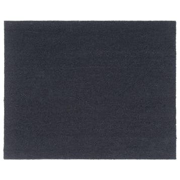 vidaXL Deurmat 80x100 cm getufte kokosvezel donkergrijs, Verzenden, Nieuw