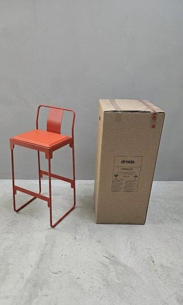 Driade - Konstantin Grcic - Kruk - Mingx - Staal, leer -