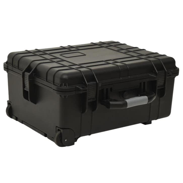 vidaXL Flightcase op wieltjes 58x45x27 cm PP zwart, Audio, Tv en Foto, Fotografie | Fototassen, Nieuw, Verzenden
