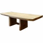 Boomstamtafel kopzit 400x100xH77,5 cm - bladdikte 10 cm, Tuin en Terras, Ophalen of Verzenden, Nieuw