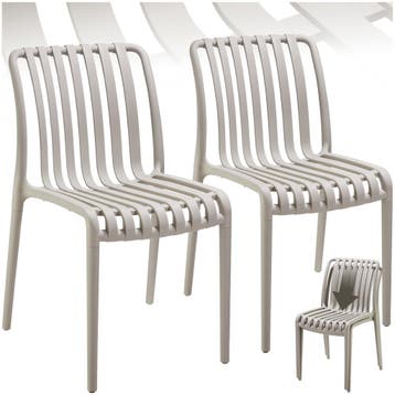 Tuinstoelen Alcudia, weerbestendig, stapelbaar, Verzenden, Nieuw