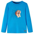 vidaXL Kindershirt met lange mouwen 92 kobaltblauw, Verzenden, Nieuw