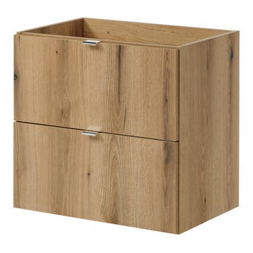 Wastafelonderkast Newport met 2 lades 60x60x40 cm eikenkleur, Huis en Inrichting, Verzenden, Nieuw