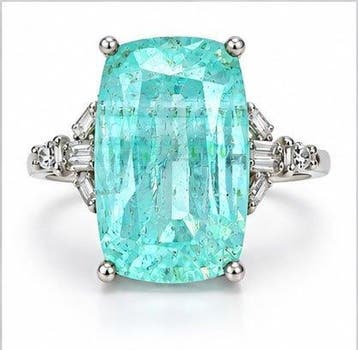 Zonder minimumprijs - Ring Platina, 4,83 gram, Nieuw