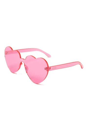 Hartjes Zonnebril Roze Groot Roze Glazen Grote Zonnebril Tra, Ophalen of Verzenden, Nieuw, Roze