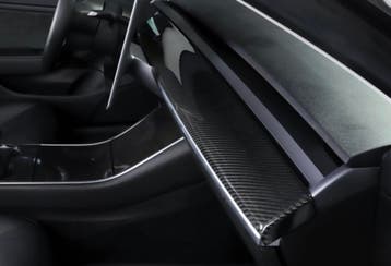 Carbon dashboard trim Tesla Model 3, Verzenden