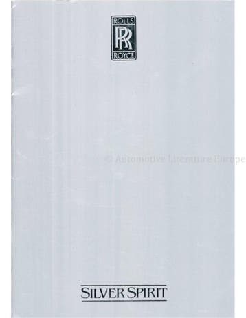 1980 ROLLS ROYCE SILVER SPIRIT | BENTLEY MULSANNE BROCHURE, Nieuw, Author