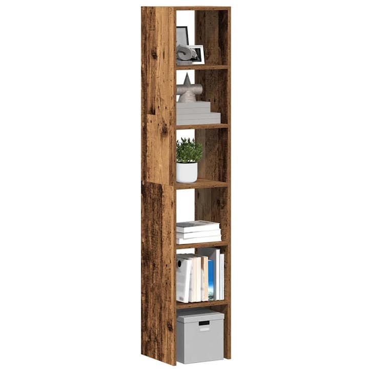 vidaXL Boekenkasten 2 st stapelbaar 30x30x80 cm bewerkt hout, Huis en Inrichting, Kasten | Overige, Nieuw, Verzenden