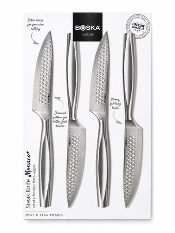 4x Luxury Steak Knives (Kitchen Knives) - Stainless Steel -