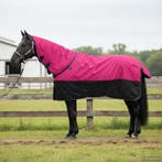 vidaXL Paardendeken Roze en Zwart 105 cm Polyester, Verzenden, Nieuw