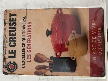 Decoratief ornament (2) - Vintage - Frankrijk - 2 metalen Le