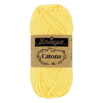 Scheepjes Catona - 10g - 522 Primrose, Ophalen of Verzenden, Nieuw, Breien of Haken, Wol of Garen