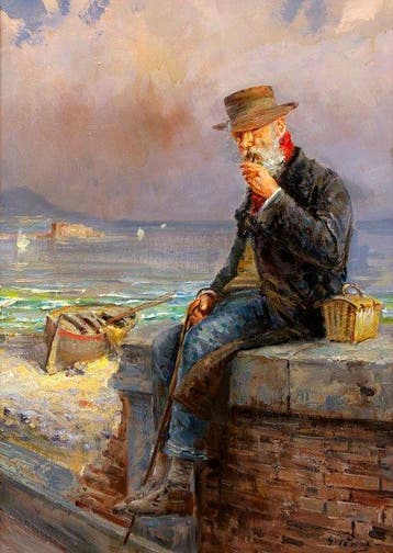 Giovanni Panza (1894 – 1989) - Pescatore a via Caracciolo