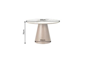 Eettafel UNIQUE 120cm rond eikenhout furneer met Pandora, Huis en Inrichting, Ophalen of Verzenden, Nieuw