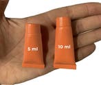 Set van 50 hervulbare, lege tubes (10 ml, oranje), Ophalen of Verzenden, Nieuw