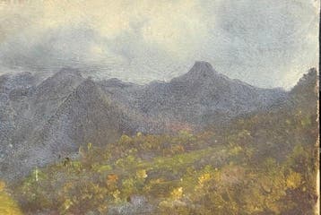 Ercole Calvi (1824-1900), attr. - Paesaggio