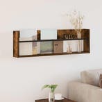 vidaXL Tijdschrift Rek Gerookt eiken 100 x 12 x 30 cm, Huis en Inrichting, Woonaccessoires | Krantenbakken en Lectuurbakken, Verzenden
