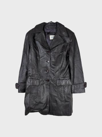 etam Leren jas Dames maat XXL Zwart, Zwart, Maat 46/48 (XL) of groter, Ophalen of Verzenden, Zo goed als nieuw