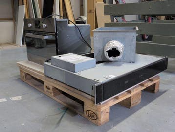 Inbouw combi magnetron met inbouw afzuigkap Whirlpool en, Nieuw