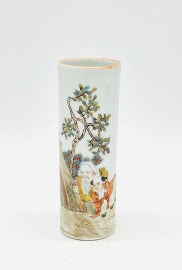 Vaas - Porselein - China - Vaas met figuren (Zonder