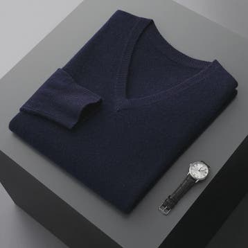 Herfst & Winter Heren V-hals Kasjmier Trui - Los, Dik & Casu, Kleding | Heren, Verzenden, Nieuw