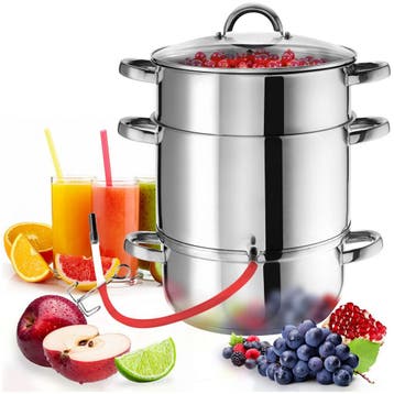 Sappan 15 liter gemaakt van RVS AISI 430 Ø 26cm - zilver, Verzenden, Nieuw