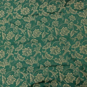 BA209 - Jacquardstof Garden Barocco – Smaragdgroene